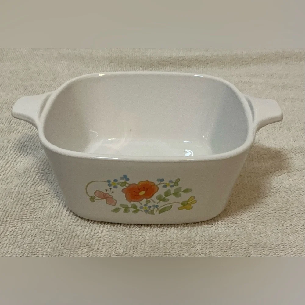 Vintage Corning Ware WILDFLOWER Small Casserole Dish P-43-B - 2 3/4 Cup